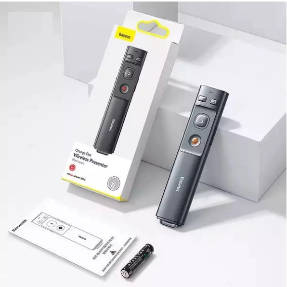 Bút trình chiếu laser Baseus Orange Dot Wireless Presenter